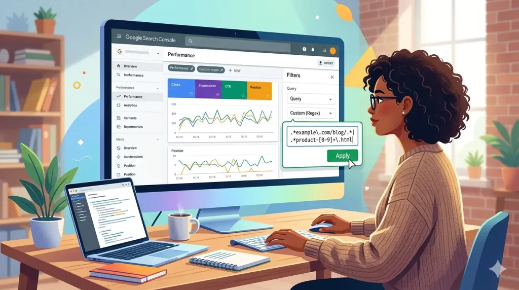 Regex în Google Search Console pentru SEO: ghid practic pentru clinici medicale, cu 12 pattern-uri reale, matrice decizională și export pentru analiză cu Claude AI